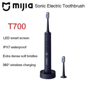 MIJIA T700 Sonic Electric Toothbrush Teeth Whitening Ultrasonic Vibration Oral Cleaner Brush Smart APP LED Display