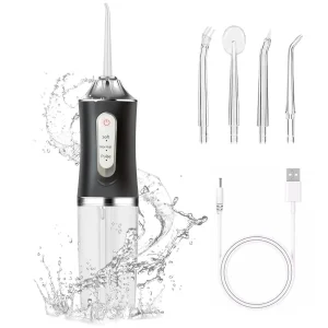 Water Dental Flosser Pick Cordless Oral Irrigator Rechargeable Travel Irrigation Cleaner Electric Flossing for Teeth Cleaning