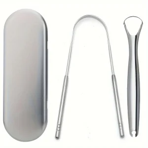 Fresh Breath For Oral Care, Stainless Steel Tongue Cleaners, Tongue Cleaning Tools For Adults, Tongue scraper gift box set
